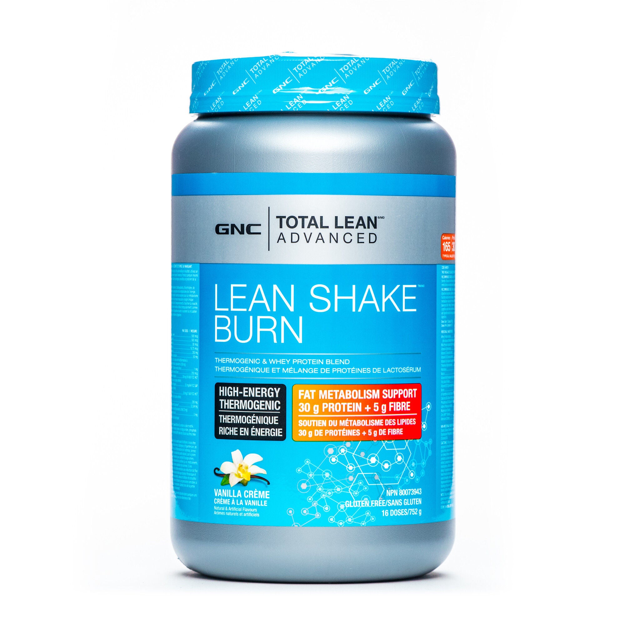 Lean ShakeMC Burn Vanille cr&egrave;me | GNC